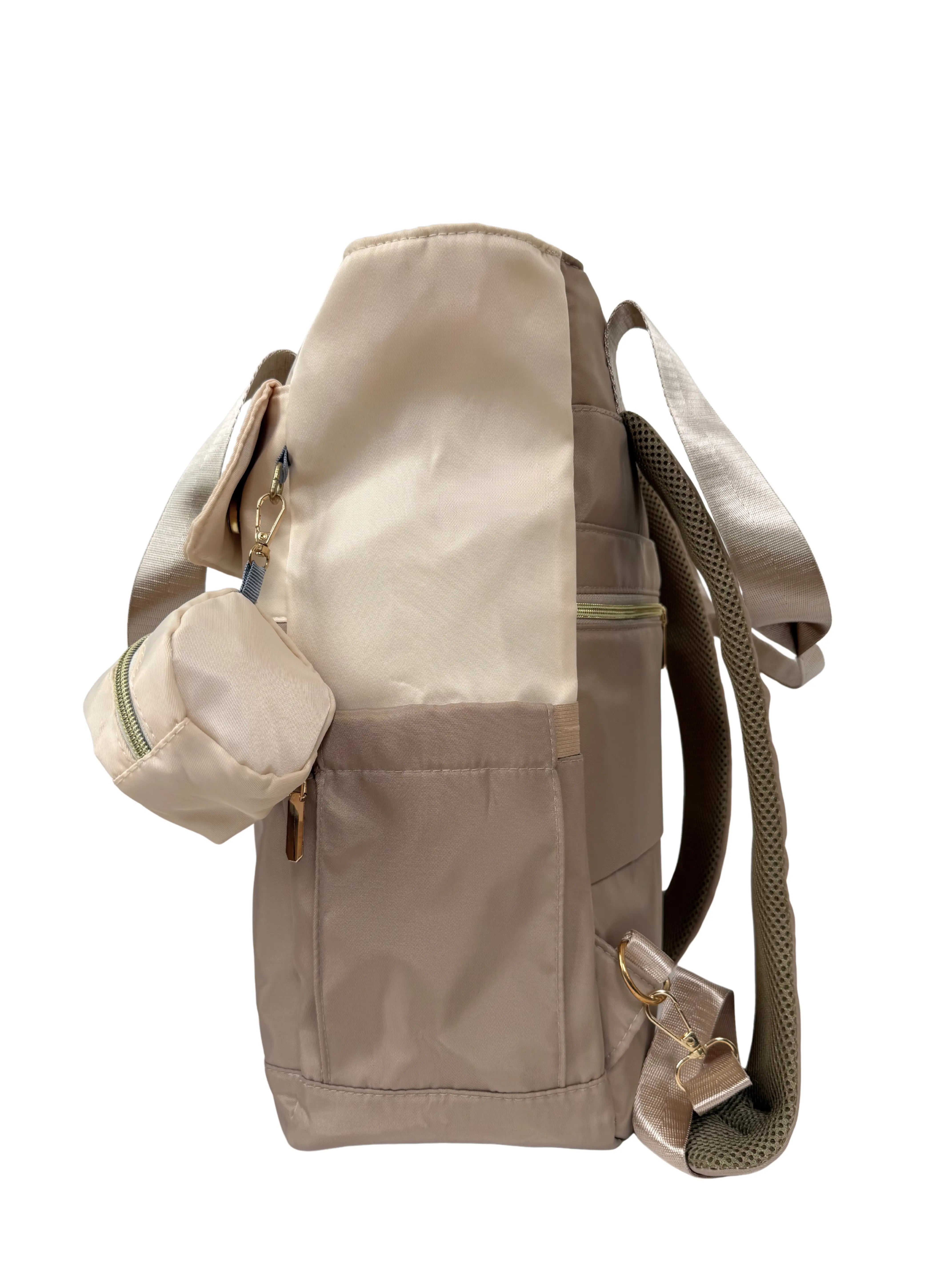 Sac à Dos de Voyage Taupe - crème MonMinot